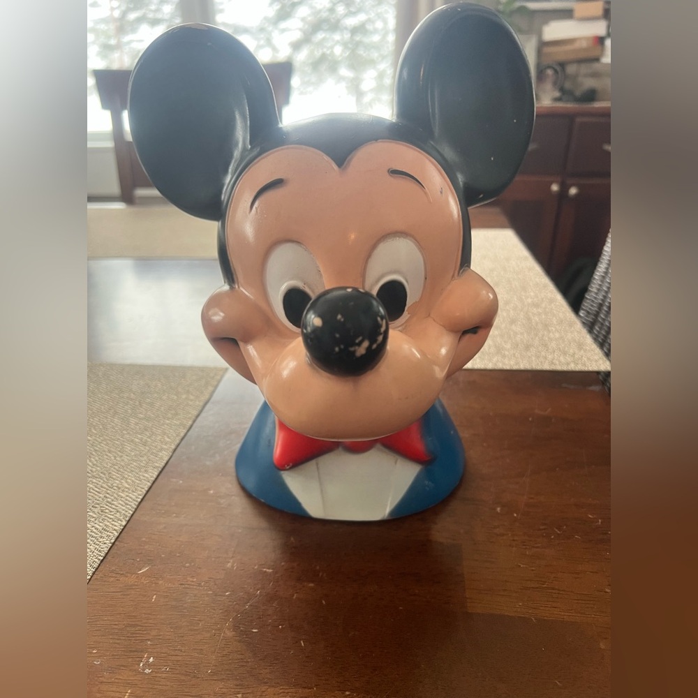 1970’s Disney Mickey Mouse coin bank‎